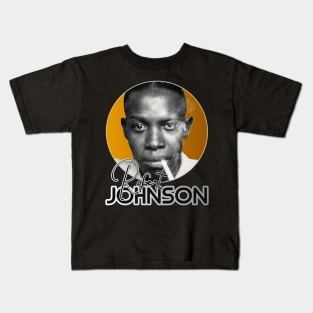 Retro Robert Johnson Gold Tribute Kids T-Shirt